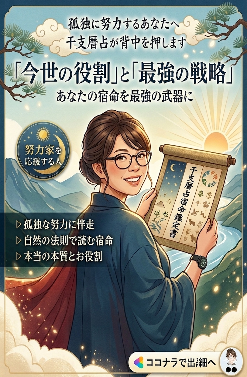 あなたの強みと光る所を鑑定いたします 宿命という人生の取扱説明書があります。 イメージ1
