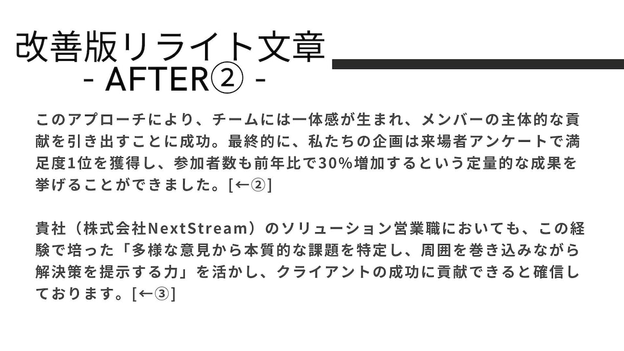 AIがあなたのES「魅力が伝わる」文章へ添削します 最新AIの分析とプロの視点で、あなたの個性を引き出します イメージ5