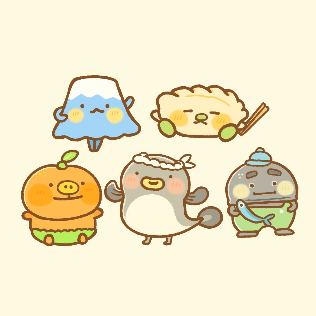 ゆる〜いキャラクター描きます ほんわか・脱力・かわいい・癒される〜 イメージ1