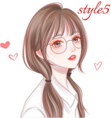 ５種テイスト　ふんわり似顔絵を描きます 可愛い似顔絵　ミニキャラ　こてきゃ　SNSアイコン イメージ5