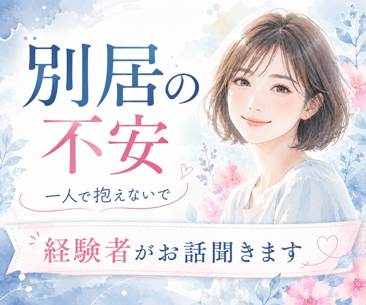 別居したい...不安な気持ちを一緒に整理します 答えを急がなくて大丈夫。あなたのペースで一緒に考えます☘️ イメージ1