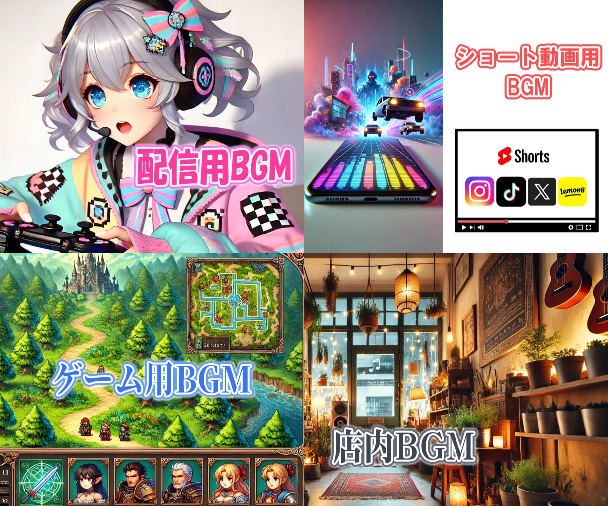 AI不使用＆著作権譲渡！あなた専用楽曲を制作します BGM制作＆TuneCore審査通過実績多数！ イメージ2