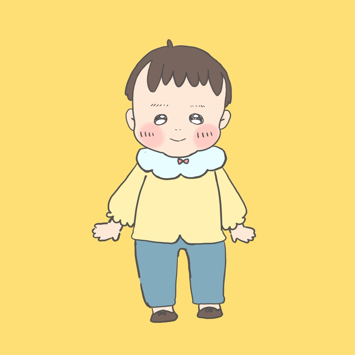 お子様の似顔絵アイコン作成します 可愛いお子様の似顔絵を柔らかいタッチで作成します イメージ4