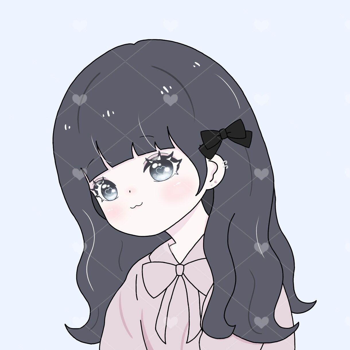 SNSアイコンに使えるイラスト描きます 髪型、髪色、目の色、あなた好みの子を描きます! イメージ1