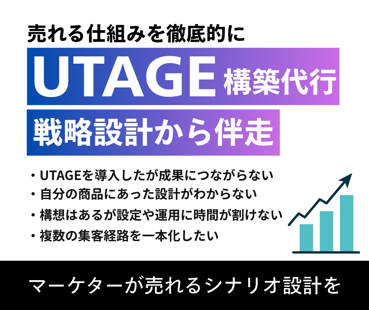 UTAGE構築から運用までまるっと支援します 売上を生む戦略設計、ローンチもおまかせ イメージ1