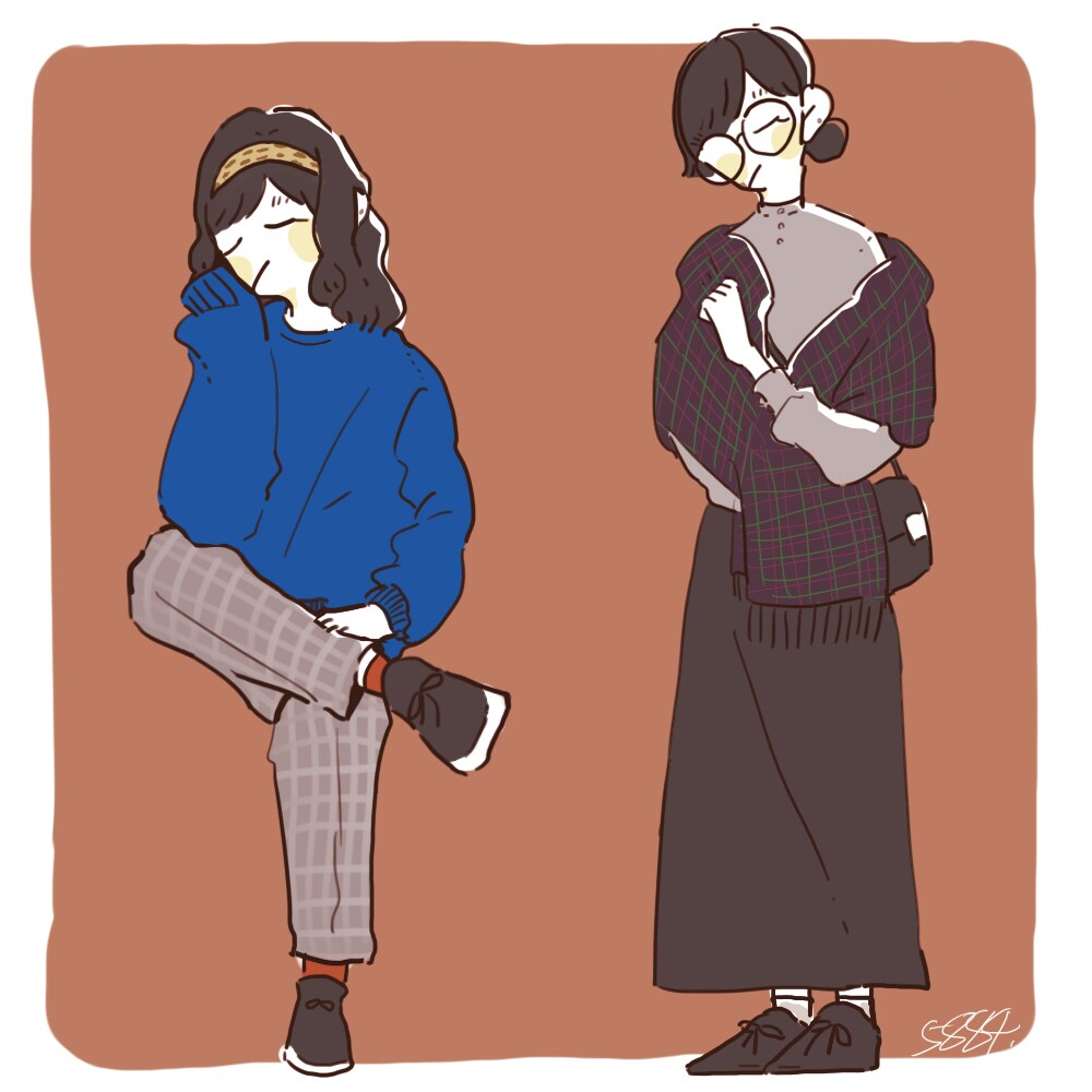 オシャレなアイコンを描きます あなたのお気に入りのお洋服をイラストにさせてください！ イメージ6