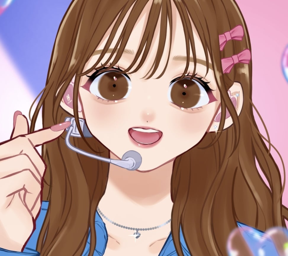 アイドルのようなふわふわ可愛いイラスト描きます SNSアイコンイラストも承りますᕦ(ò_óˇ)ᕤ イメージ1