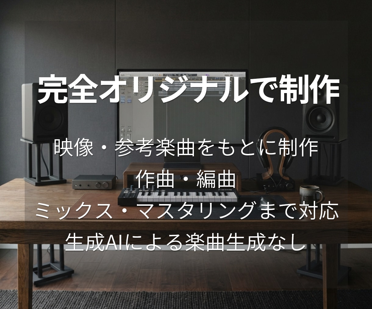 広告・映像に合わせたオリジナルBGMを制作します CM・映像・プロモーション向けのオリジナルBGMを制作します イメージ2