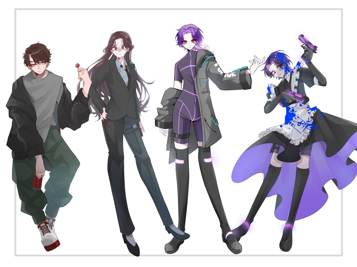 最短即日～！立ち絵制作します 表情差分何枚でも◎TRPGやゲーム素材、VTuber活動にも イメージ6