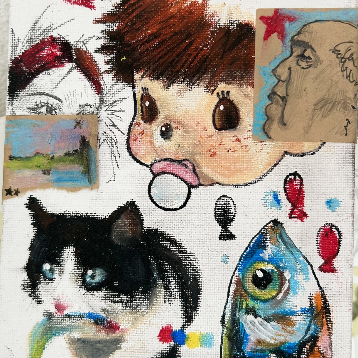 オシャレな落書き調の絵を作成します 鑑賞、インテリアへの活用で日常に差し色を！ イメージ1