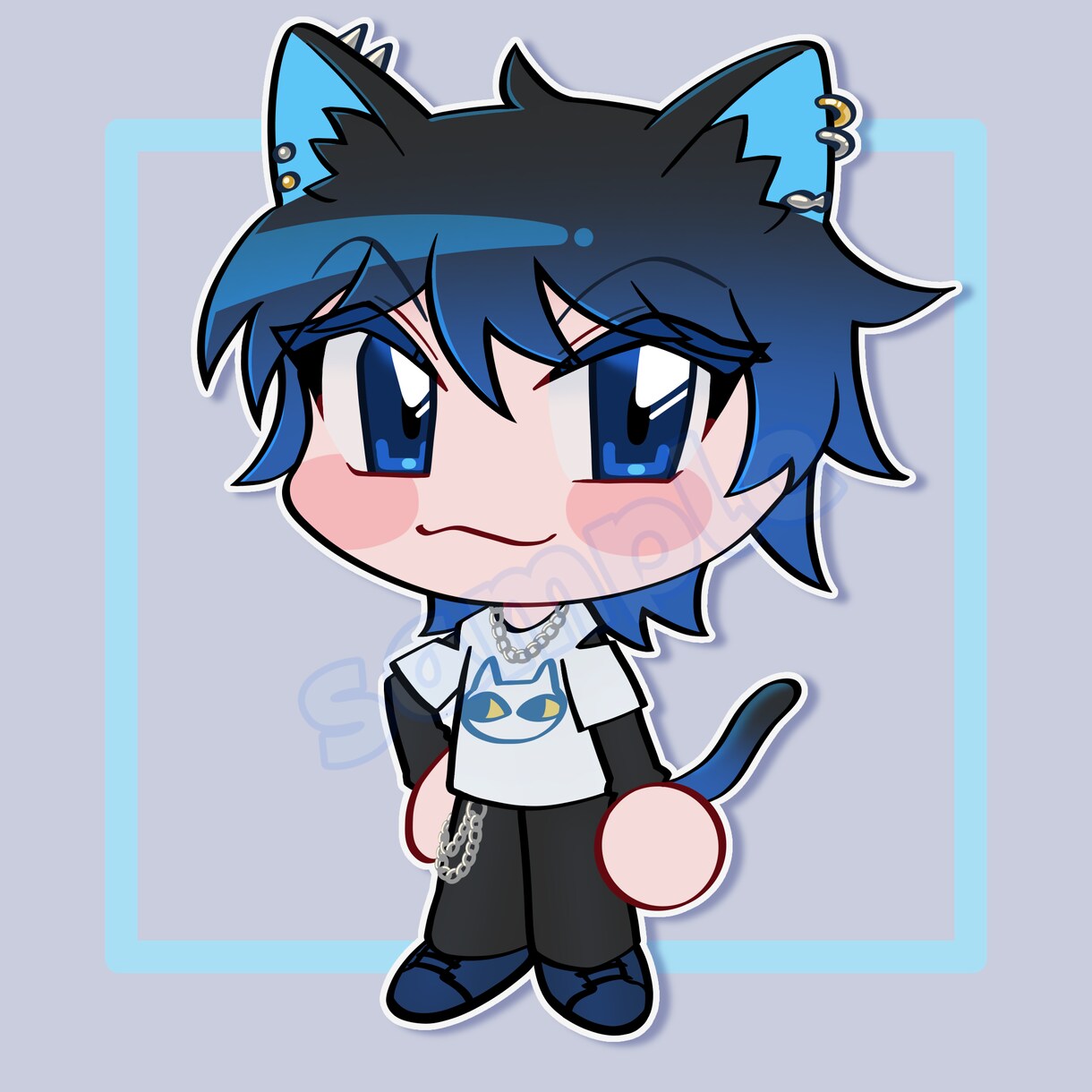 ミニキャライラストお描きします あなたのキャラクターの可愛いミニキャライラストを制作します。 イメージ5