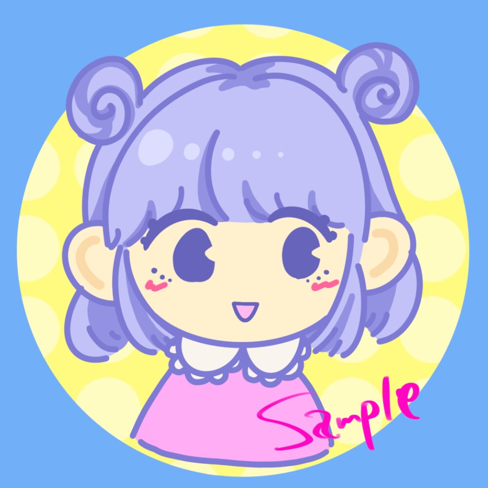 レトロでポップ★なかわいいイラスト描きます 商用利用・二次利用もOK‼︎アイコンにも★ イメージ3