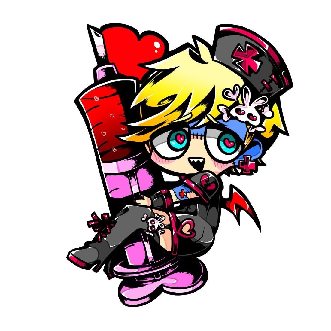 SNS向けアイコンイラスト制作します 黒ベタ多め、カートゥーン寄りデフォルメのイラストを制作します イメージ2