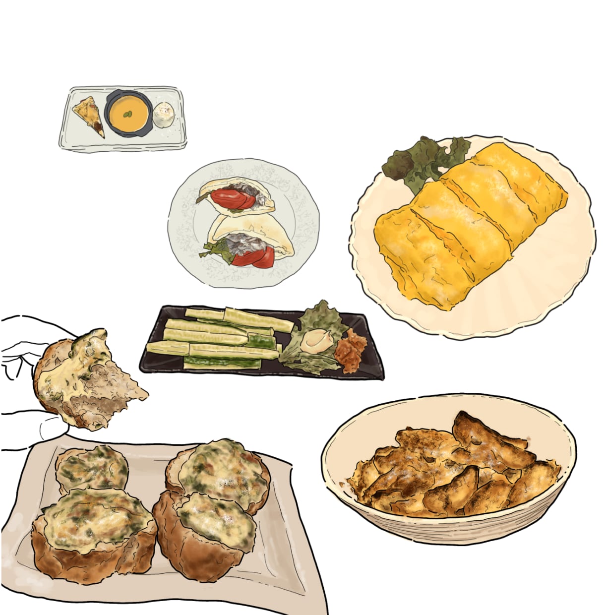 似食物絵！写真からフードイラスト描きます 商用利用OK◎カフェメニューや挿絵に イメージ4
