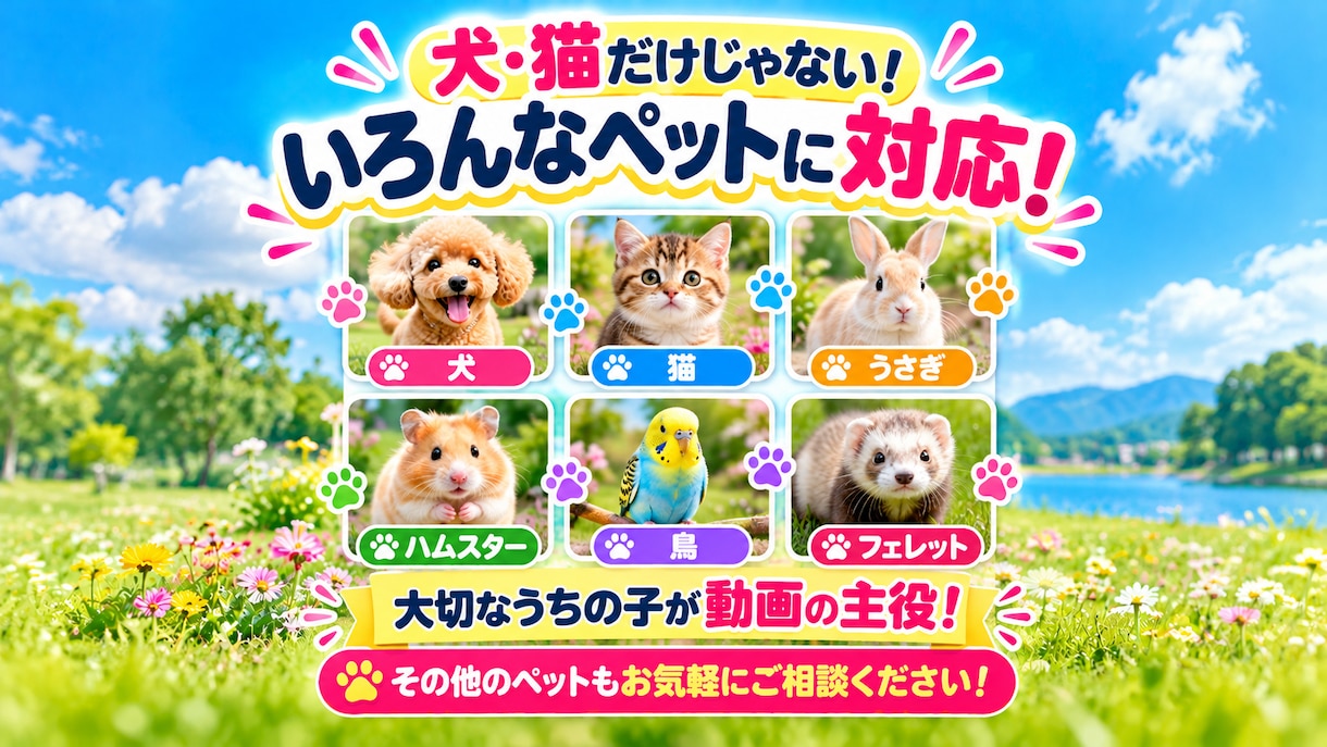 ペット写真1枚からAIリール動画15本作ります 写真1枚でOK！愛犬・愛猫がSNS動画の主役に イメージ4
