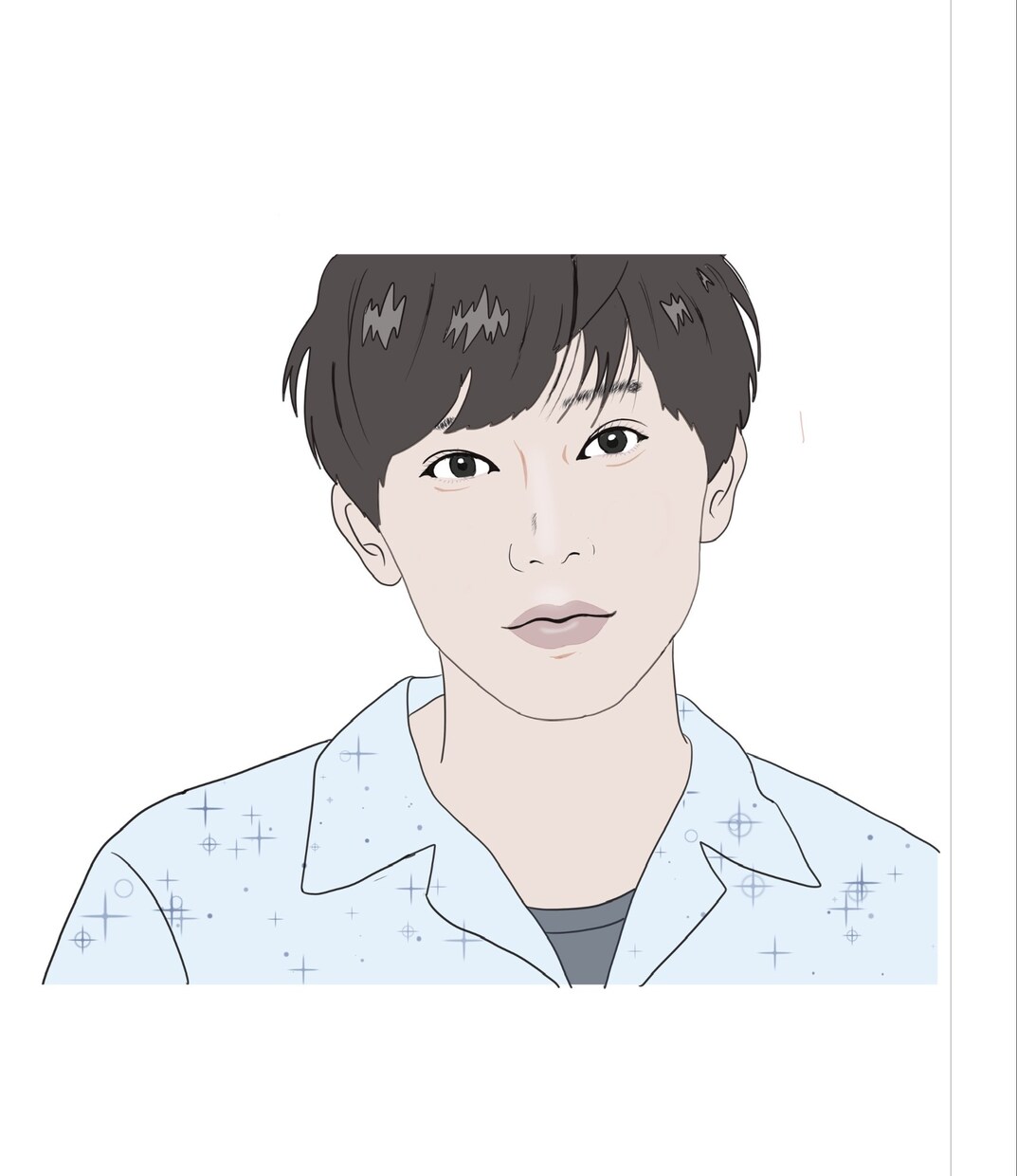リアルよりの似顔絵作成します 名刺やプレゼントに最適。簡単なイラストも作成します。 イメージ7