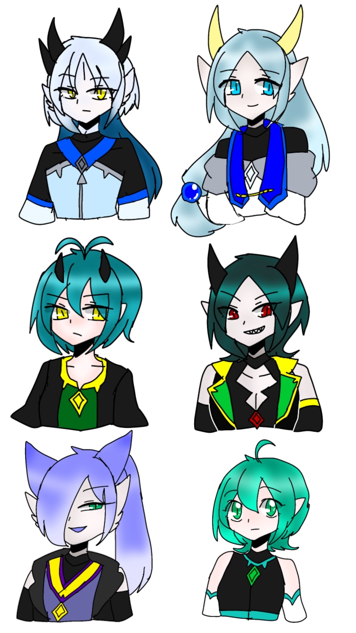 簡易式キャライラスト描きます キャラシートメーカー用にどうですか？ イメージ1