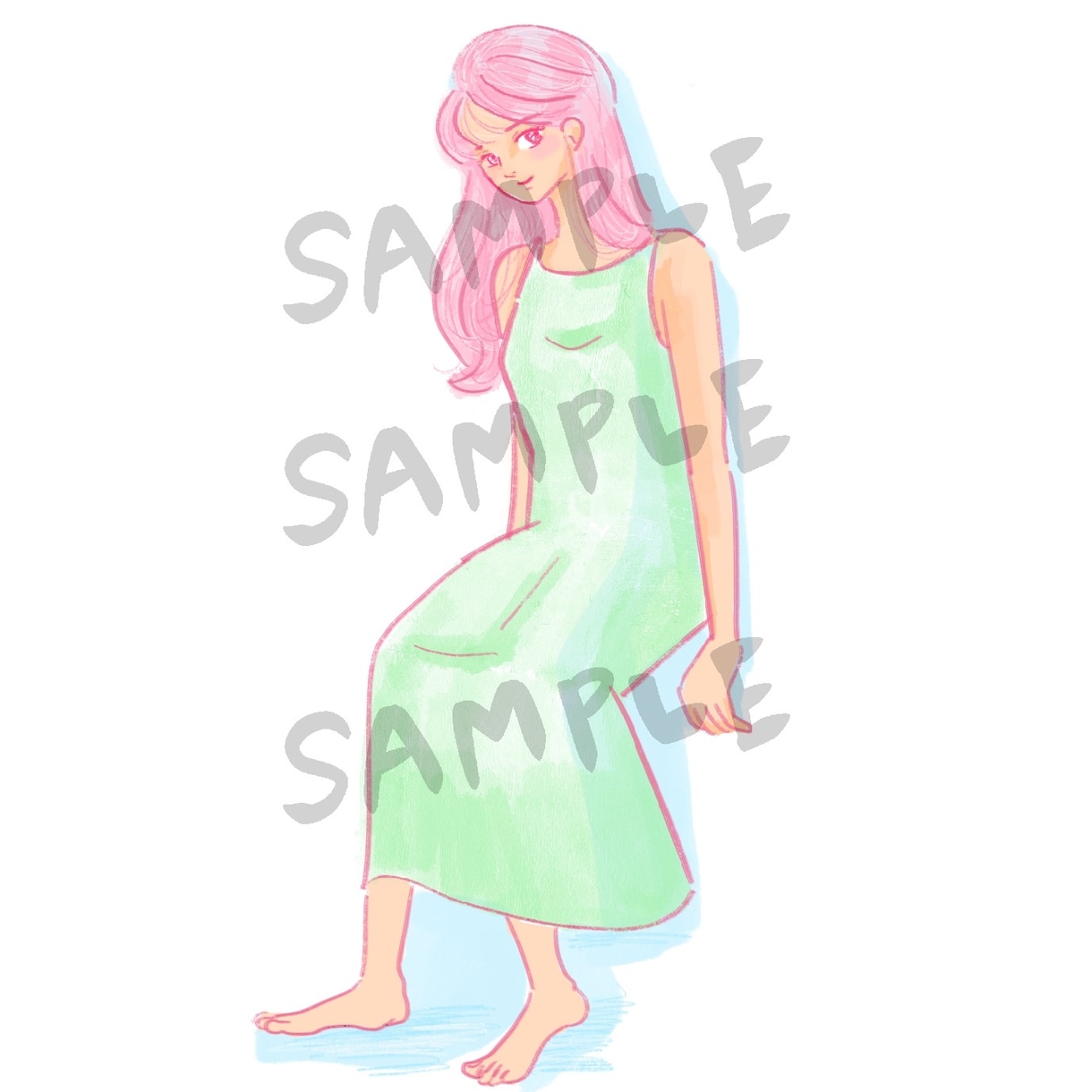 ゆるふわ・オシャレな女の子のイラスト描きます ふんわりしてちょっとオシャレな女の子のイラストが好きな方へ イメージ8