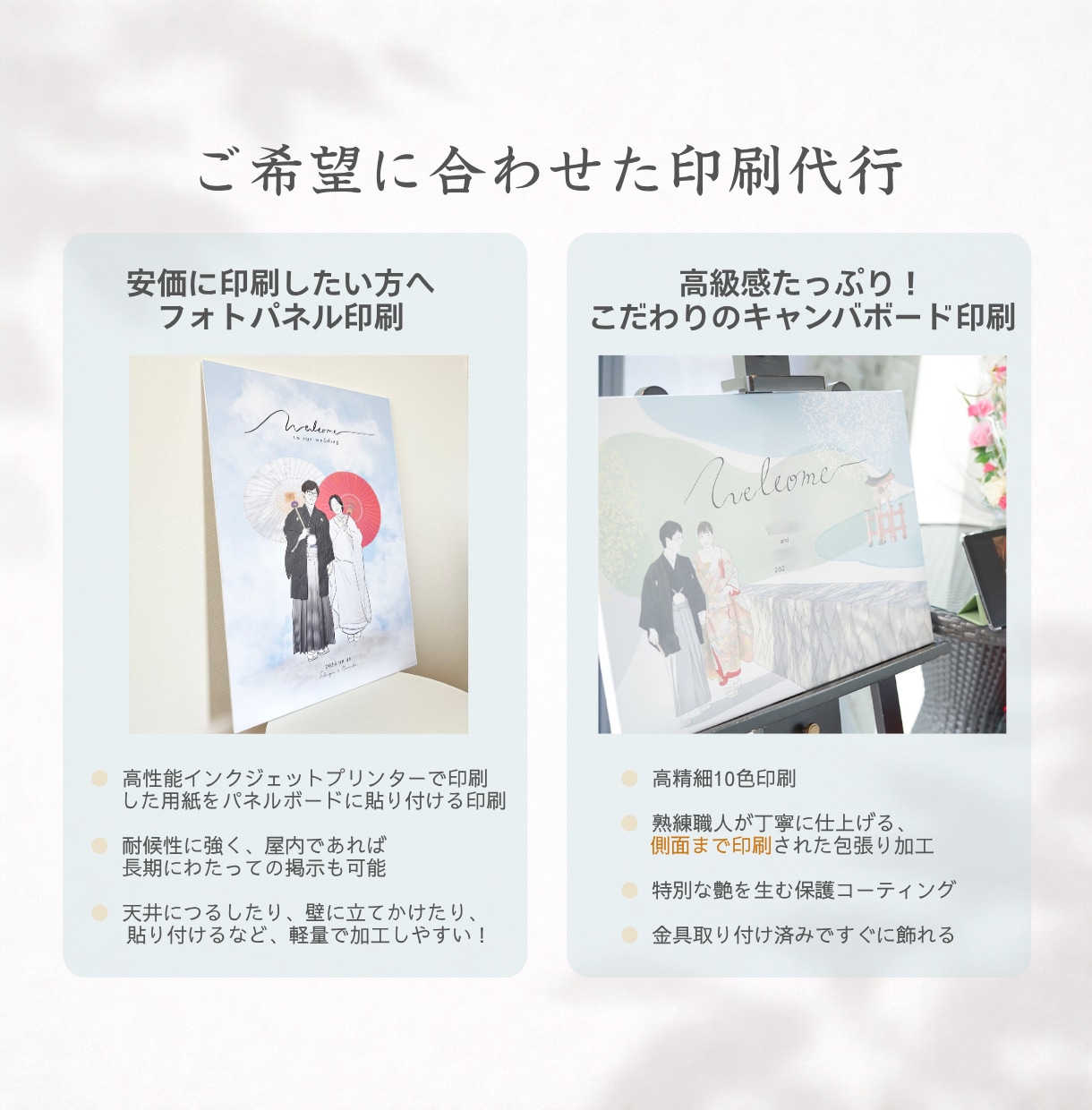 宝物になる、イラストウェルカムボード作ります ＊口コミ投稿で【スマホ待ち受けデータ】無料プレゼント中＊ イメージ9