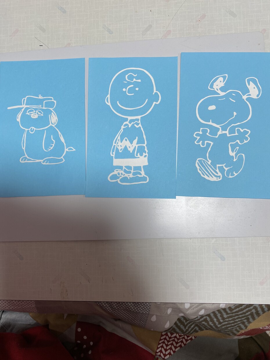 切り絵作ります ハンドメイドで切り絵をつくります好きなキャラクターなどぜひ イメージ1