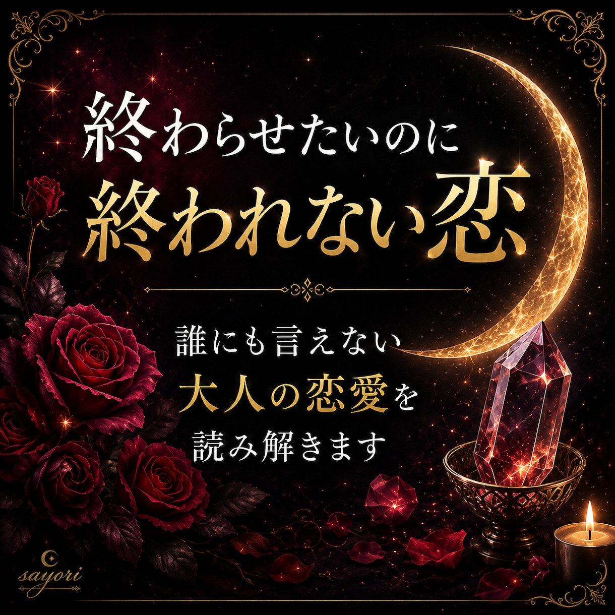 終わらせたいのに終われない恋を読み解ます 終われない恋の本音をやさしく整理します イメージ1