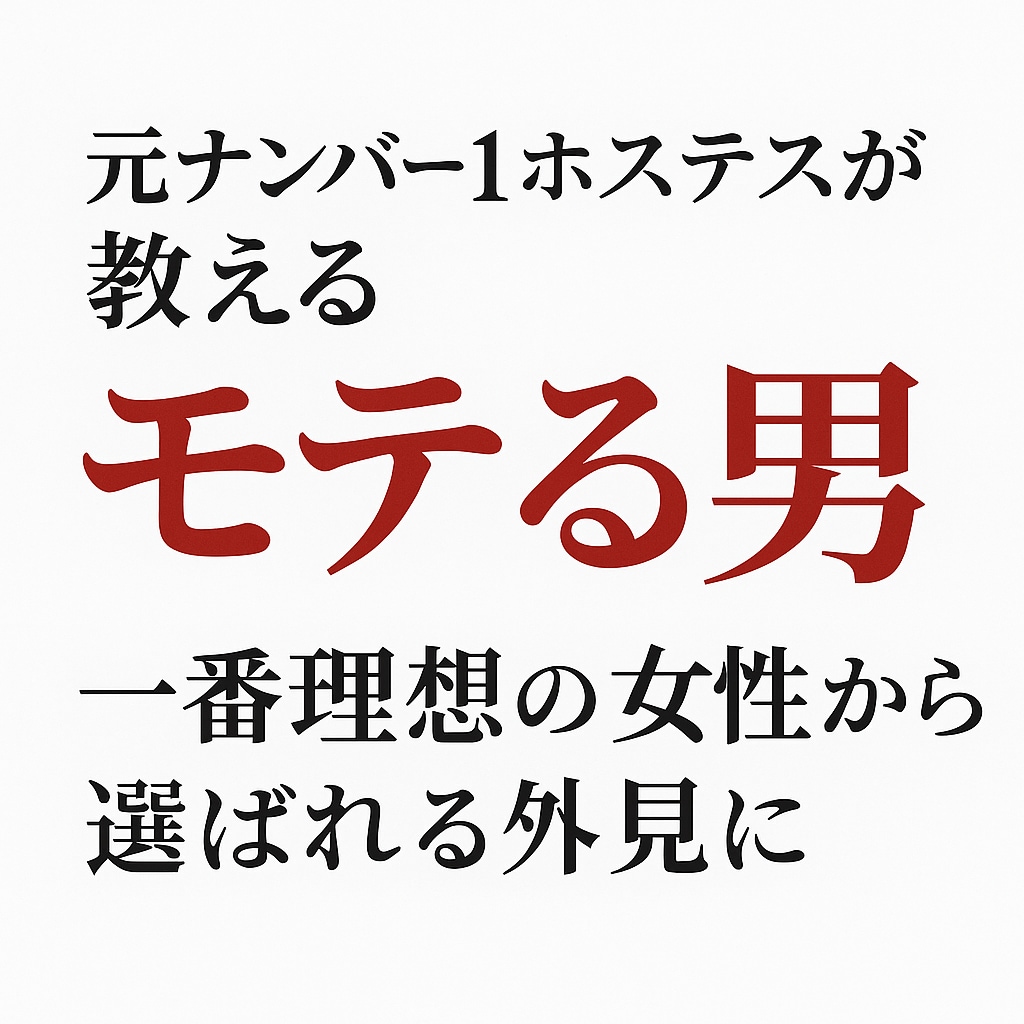 元No.1ホステスのモテる男外見診断ます 最短で“選ばれる男”になるための外見と印象を徹底プロデュース イメージ1