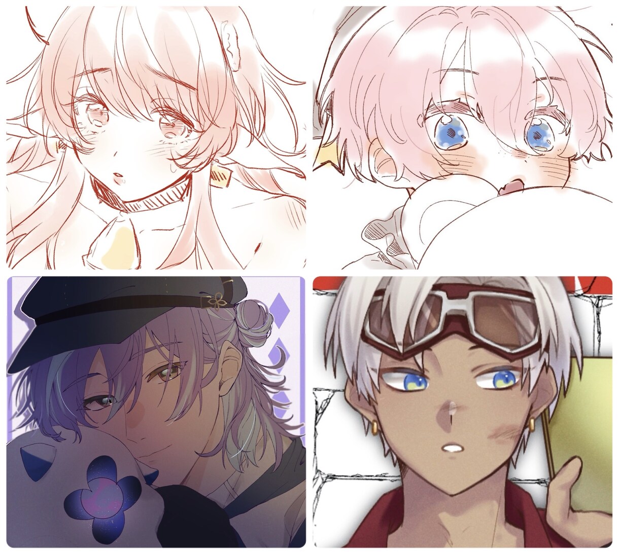 おまかせでかわいめ簡易イラスト描きます アイコンなどに:かわいめの絵柄のバストアップ絵をおまかせで！ イメージ1