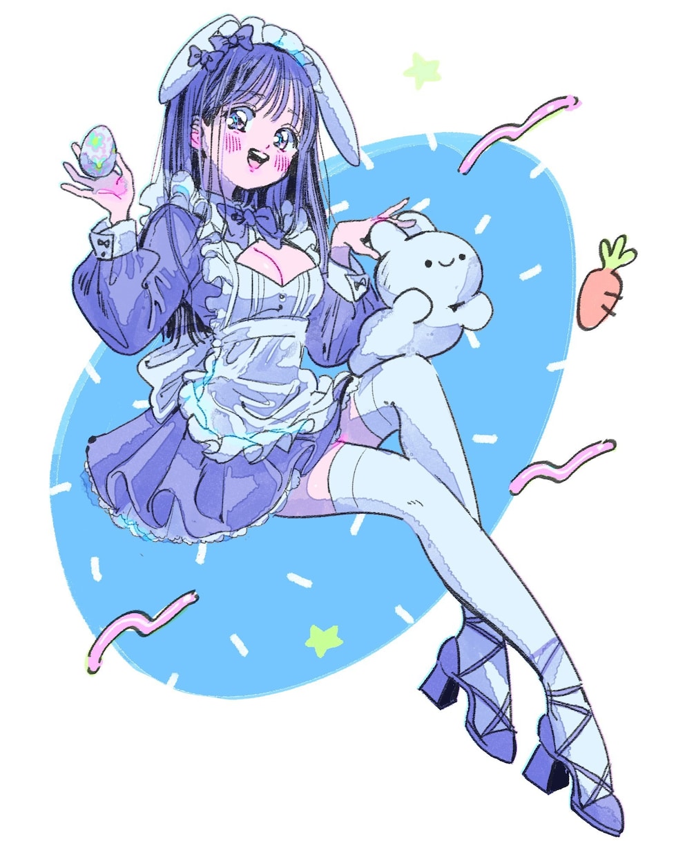ちょっと昭和で平成なレトロなイラスト描きます 昭和・平成レトロ☆ネオン☆パステル イメージ3
