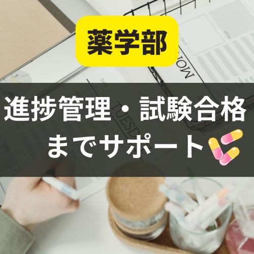 薬学部の勉強計画を立て進捗管理します 定期試験、CBT、国家試験の試験等の勉強を全力で応援します！ イメージ1