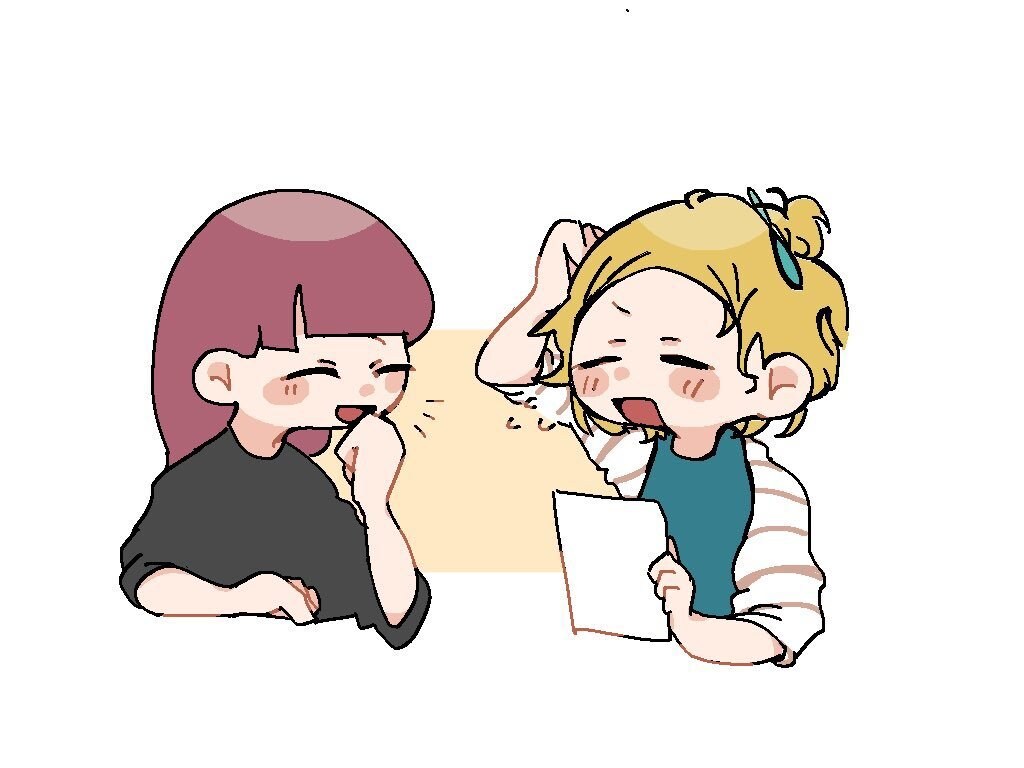 心が和むデフォルメ2人組のイラスト描きます 基本料金2000円 テンプレ以外のポーズ+500円 イメージ3
