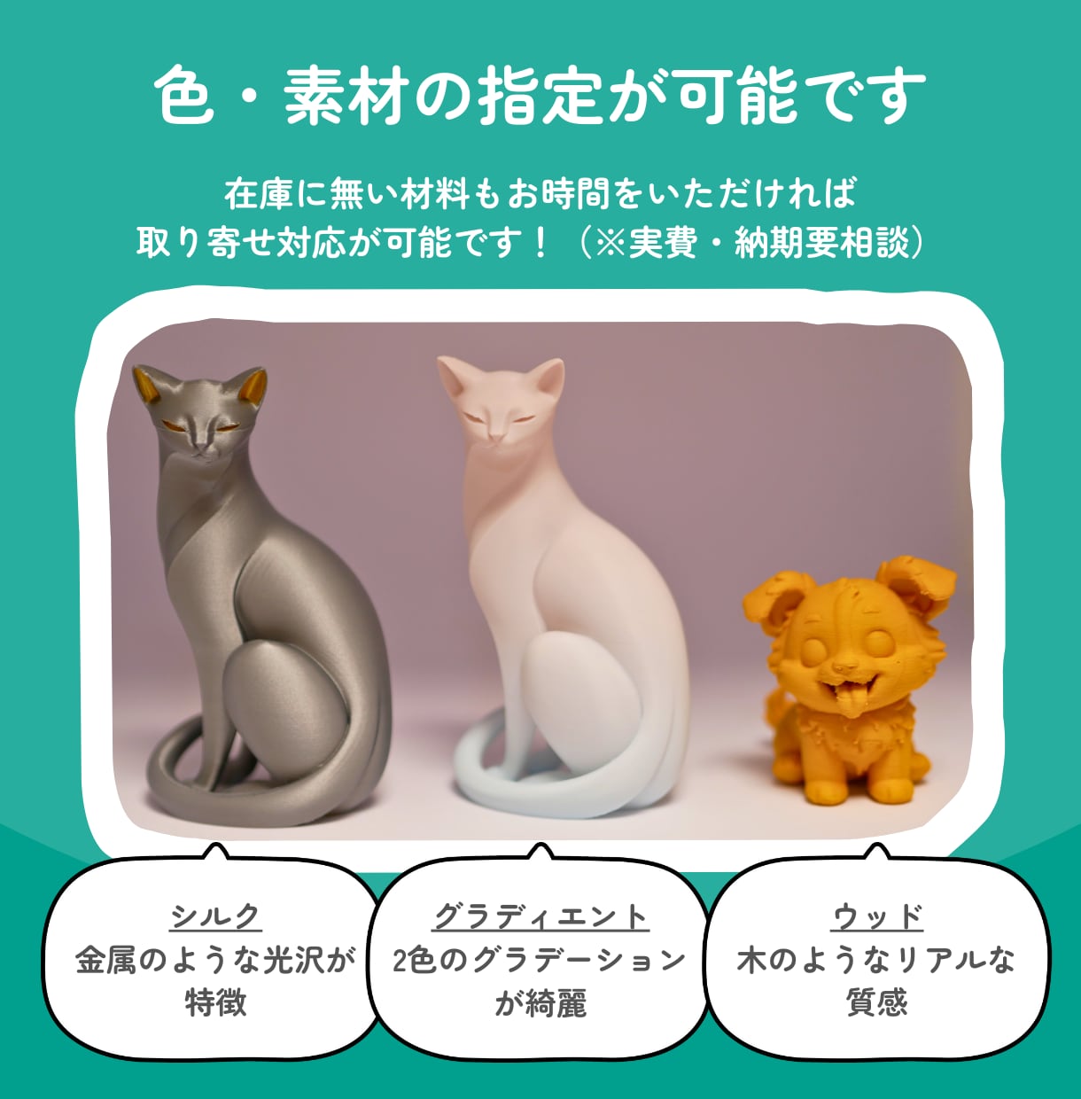 イラストや画像からオリジナルフィギュアを制作します AI×3Dプリントで早い・安い！塗装不要で9,000円〜 イメージ4