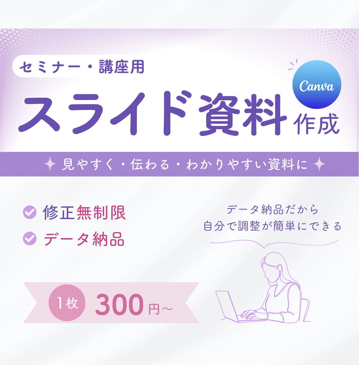 シンプルで分かりやすいスライド資料を作成します ｜図解料込み・動画や音声からの資料作成◯・修正無制限 イメージ1