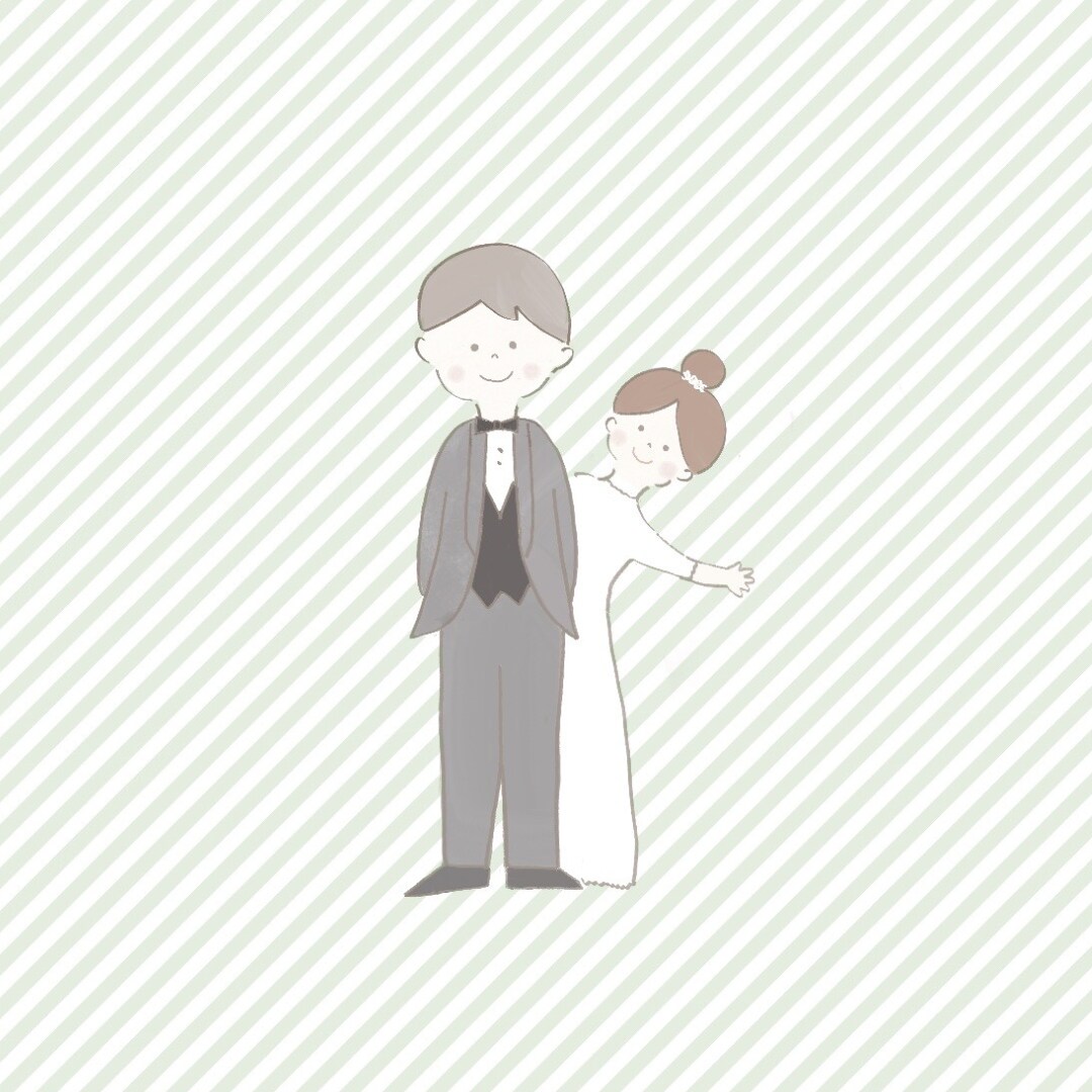 ゆる可愛い結婚式イラスト作成します ウェルカムボード・お祝い・プレゼント・記念に イメージ5