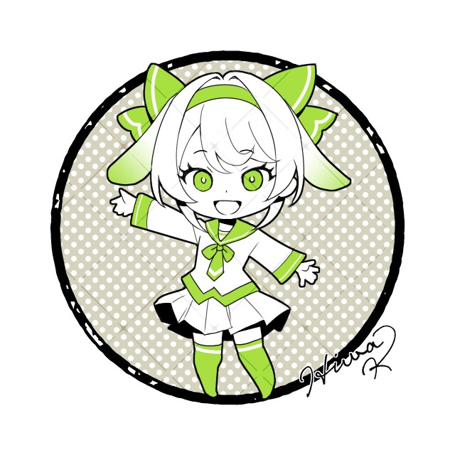 クールな単色スタンプ風アイコン描きます モノクロ＋ポイントカラーがクール！スタンプにも使えます イメージ4