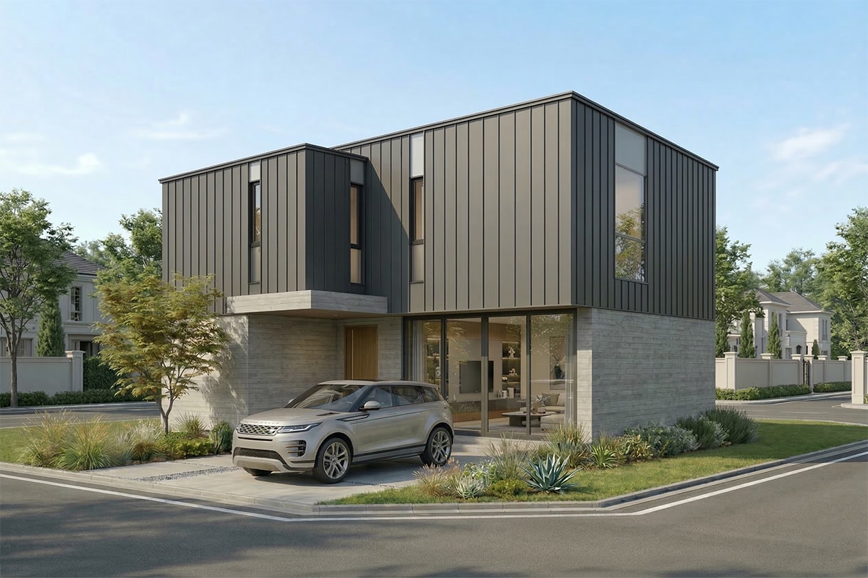 住宅の魅力を引き出す建築外観パース制作します 高品質・低価格な住宅外観パース イメージ8