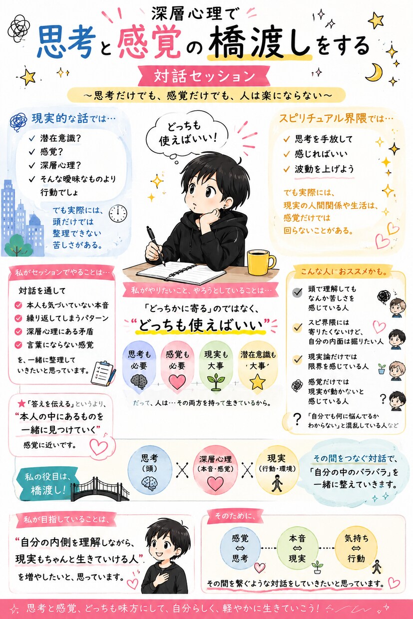 あなたのお悩みを考えながら一緒に言語化します 自分の気持ちを『言葉』にしてみませんか？ イメージ2