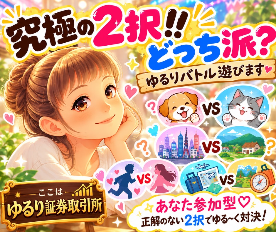 究極の２択！！どっち派？ゆるりバトル遊びます あなた参加型♡正解のない２択でゆる〜く対決！ イメージ1