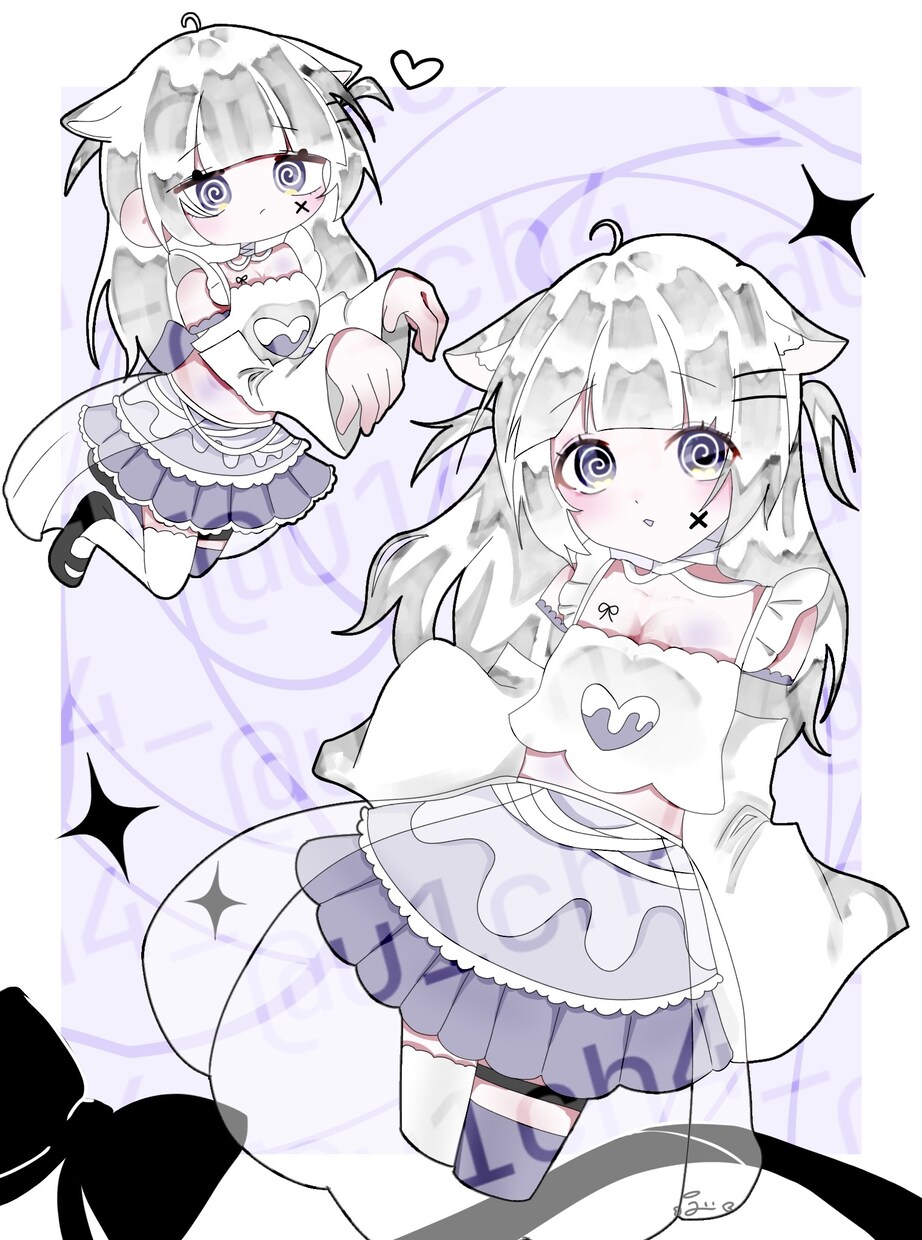 ふわふわ可愛い絵柄が好きな人向けに描きます 女性が得意です。ご満足して頂けるよう最後まで手を抜きません。 イメージ1