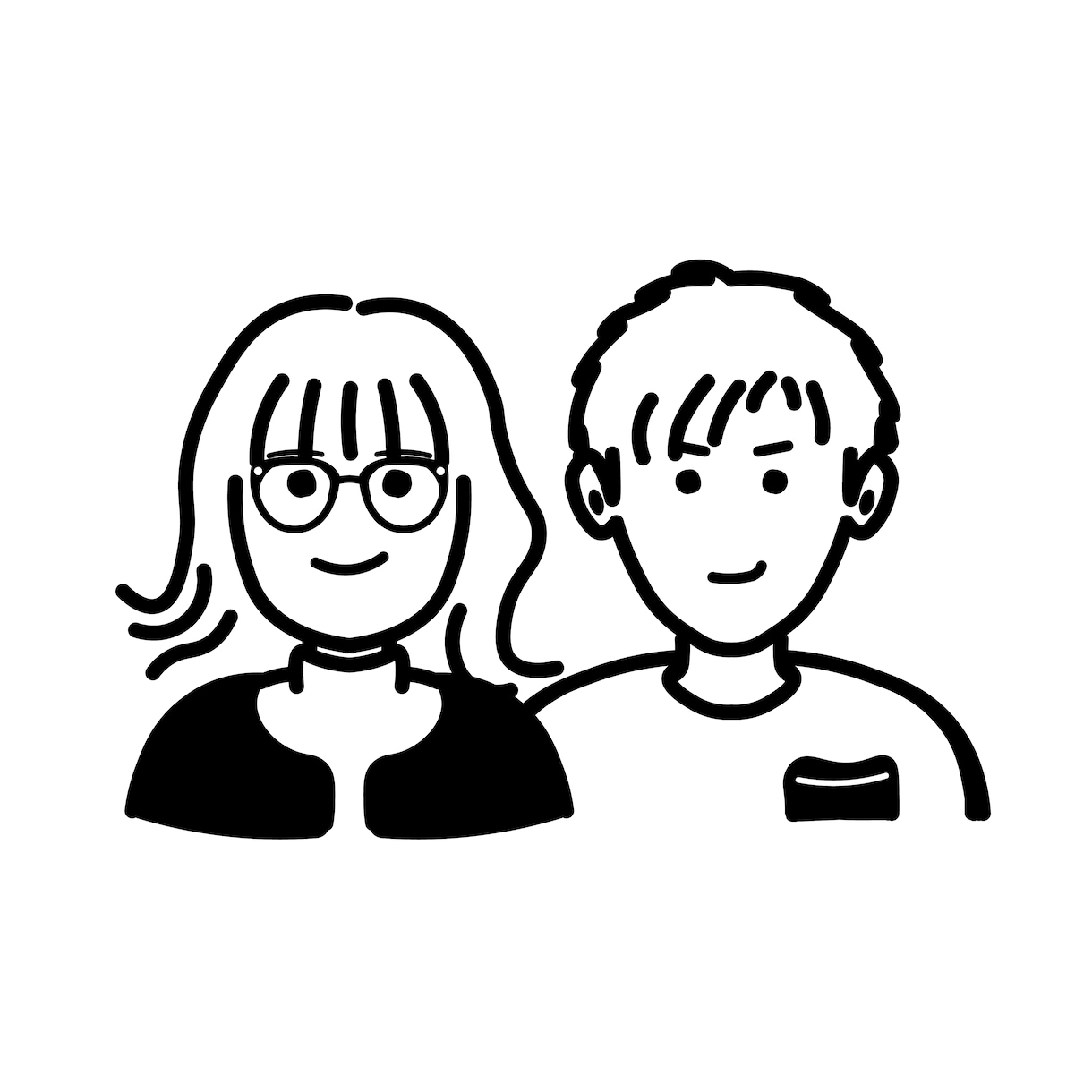 シンプルな似顔絵イラスト作ります SNSアイコンなどの利用にいかかですか イメージ8