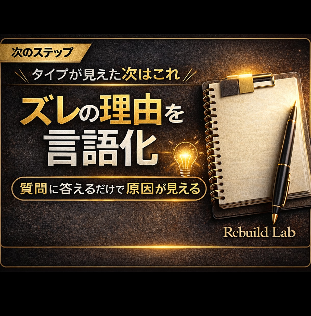 自分のズレ原因を質問で特定します 深掘り質問シートで理由を言語化 イメージ1