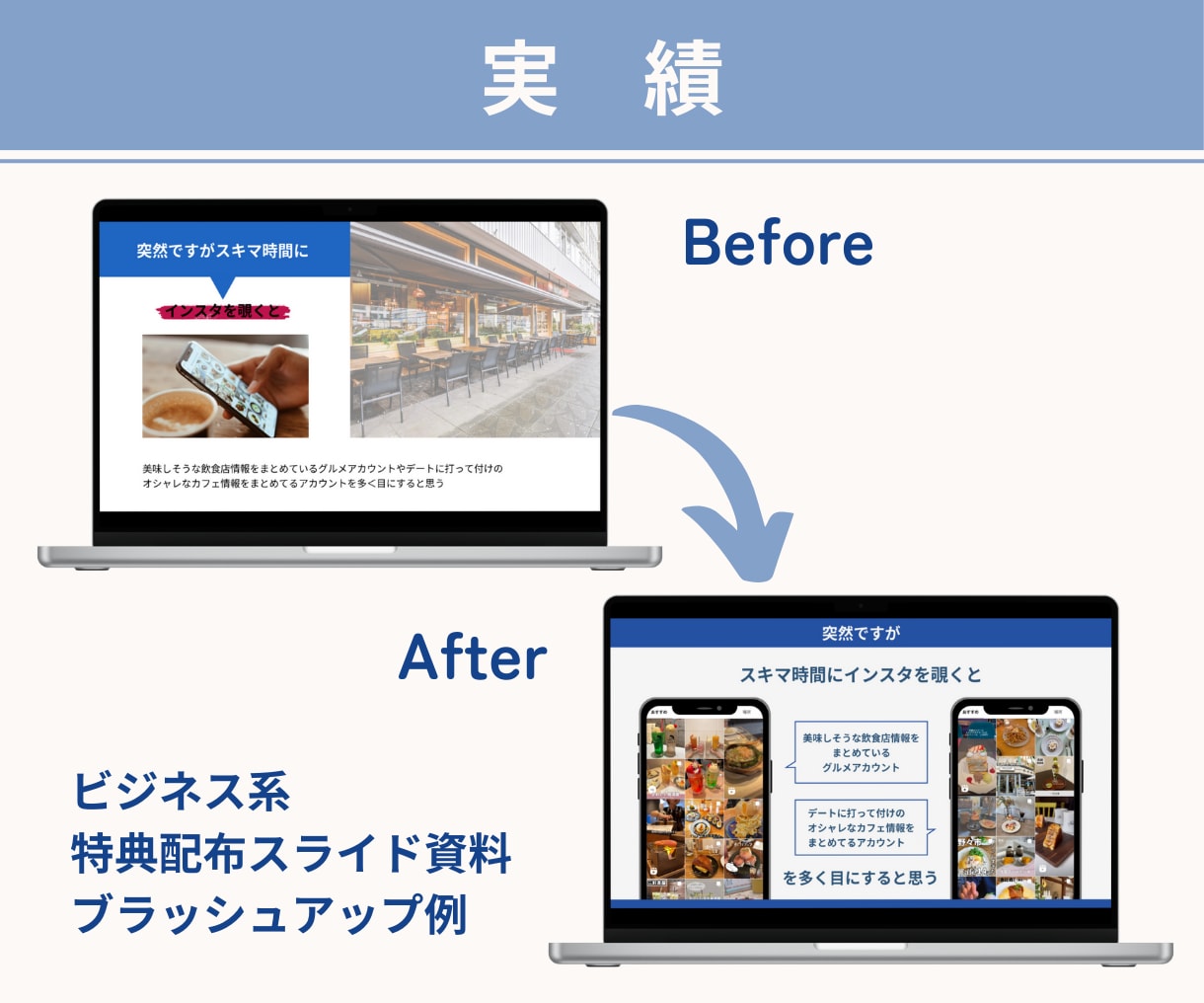 丁寧・スピーディーにスライド資料を作成します ターゲットに合わせたデザインで「伝わる」資料に！ イメージ6