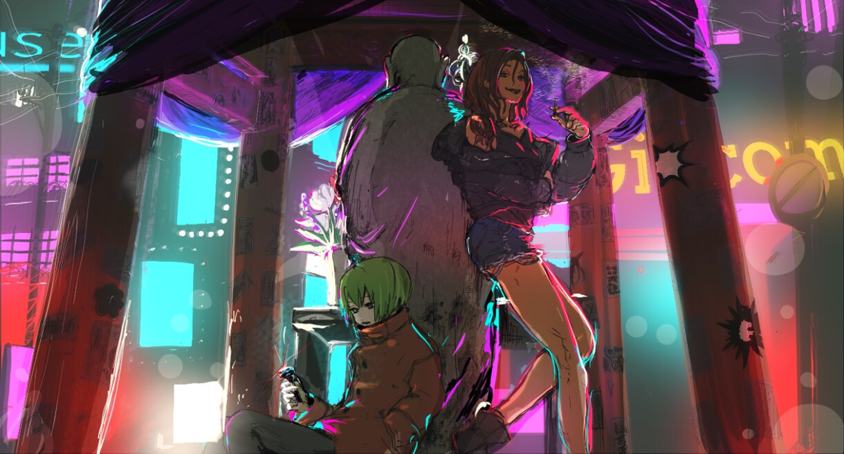 1点納品！雰囲気のあるイラスト制作いたします 依頼者さまのイメージにすり合わせてイラスト制作致します！ イメージ3
