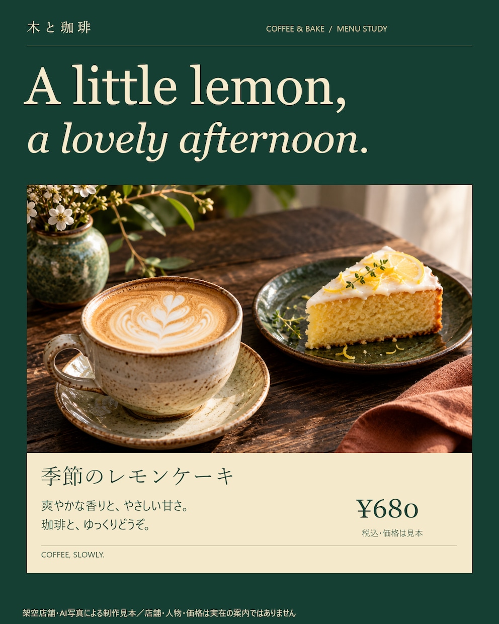 店舗の告知5点を投稿文付きで制作します 通常投稿とストーリーの２サイズで発信を整える イメージ2