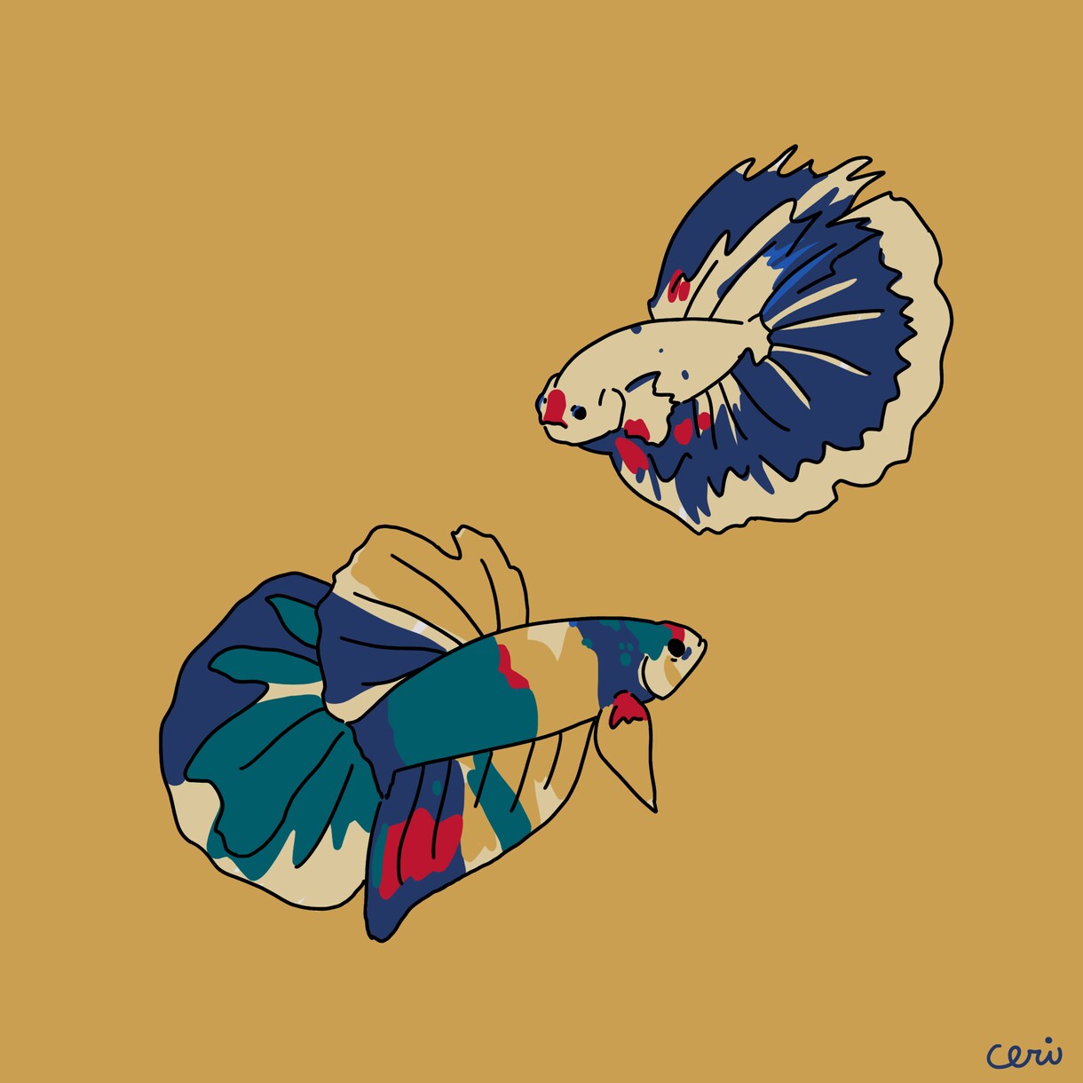 ポップな飾れる絵描きます 目の引く配色のポップイラスト、動物やファッションが得意です！ イメージ2