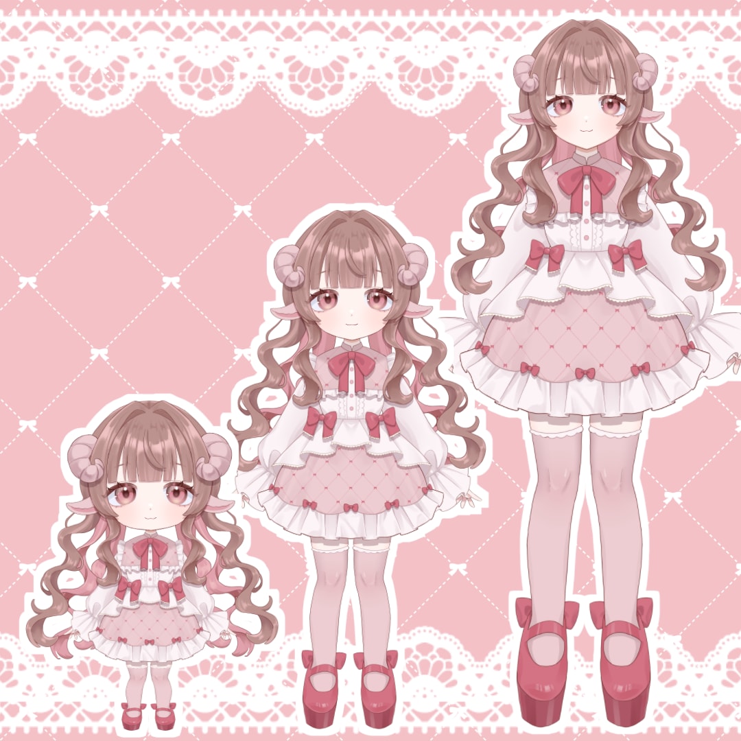 全工程！リッチな揺れのVTuberモデル制作します キャラデザ〜モデリングまで一括制作 イメージ4
