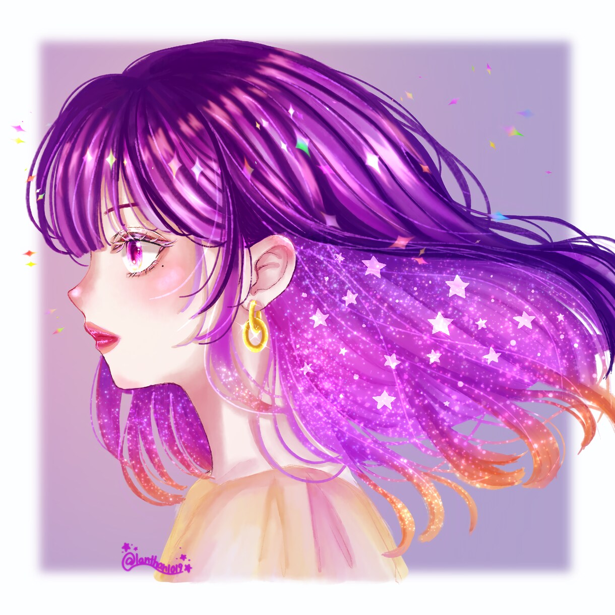 透明感のある女の子のSNSアイコン描きます 透明感のある儚い女の子アイコンをあなただけの世界観で描きます イメージ4