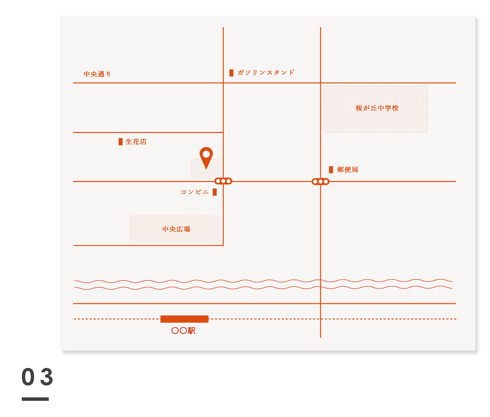 分かりやすいミニマルデザインの地図を作成します ご満足いただけるまで何度でも修正可！DMやホームページに☺︎ イメージ4