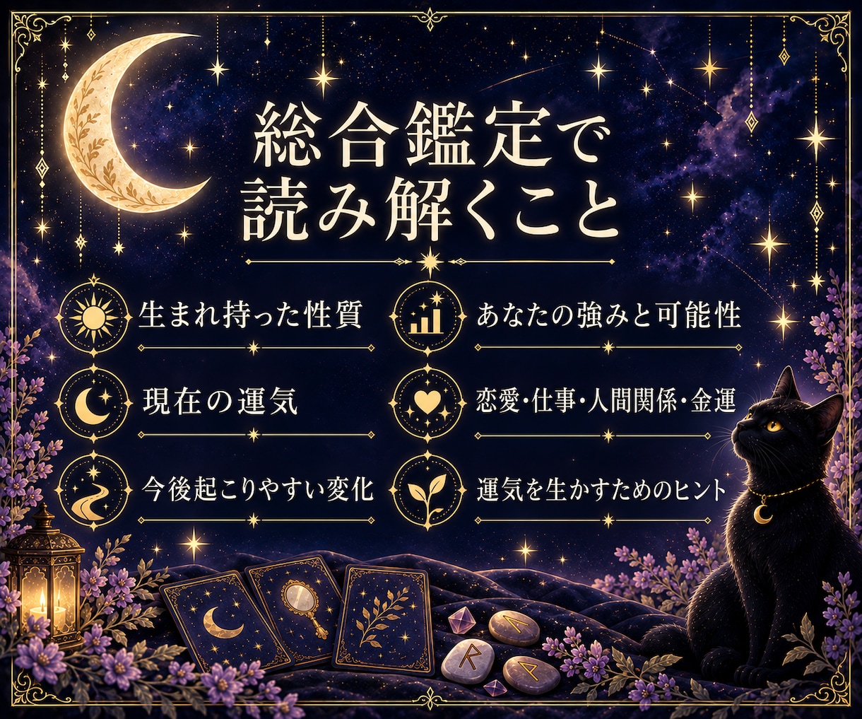 あなたの総合運を3つの占術で丁寧に鑑定します 四柱推命×タロット×ルーンで今と未来を総合鑑定 イメージ3