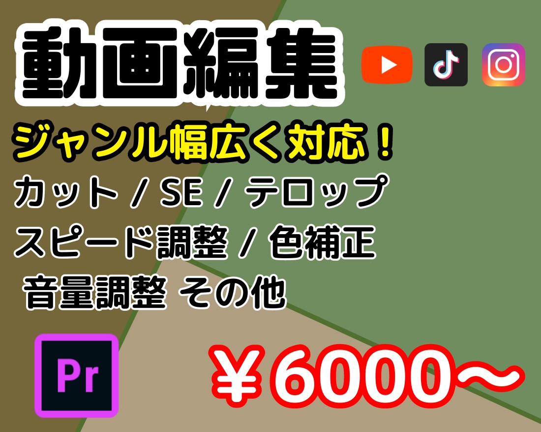 YouTube / TikTok 動画編集承ります 素材を送って希望を言うだけでスピード対応！ イメージ1