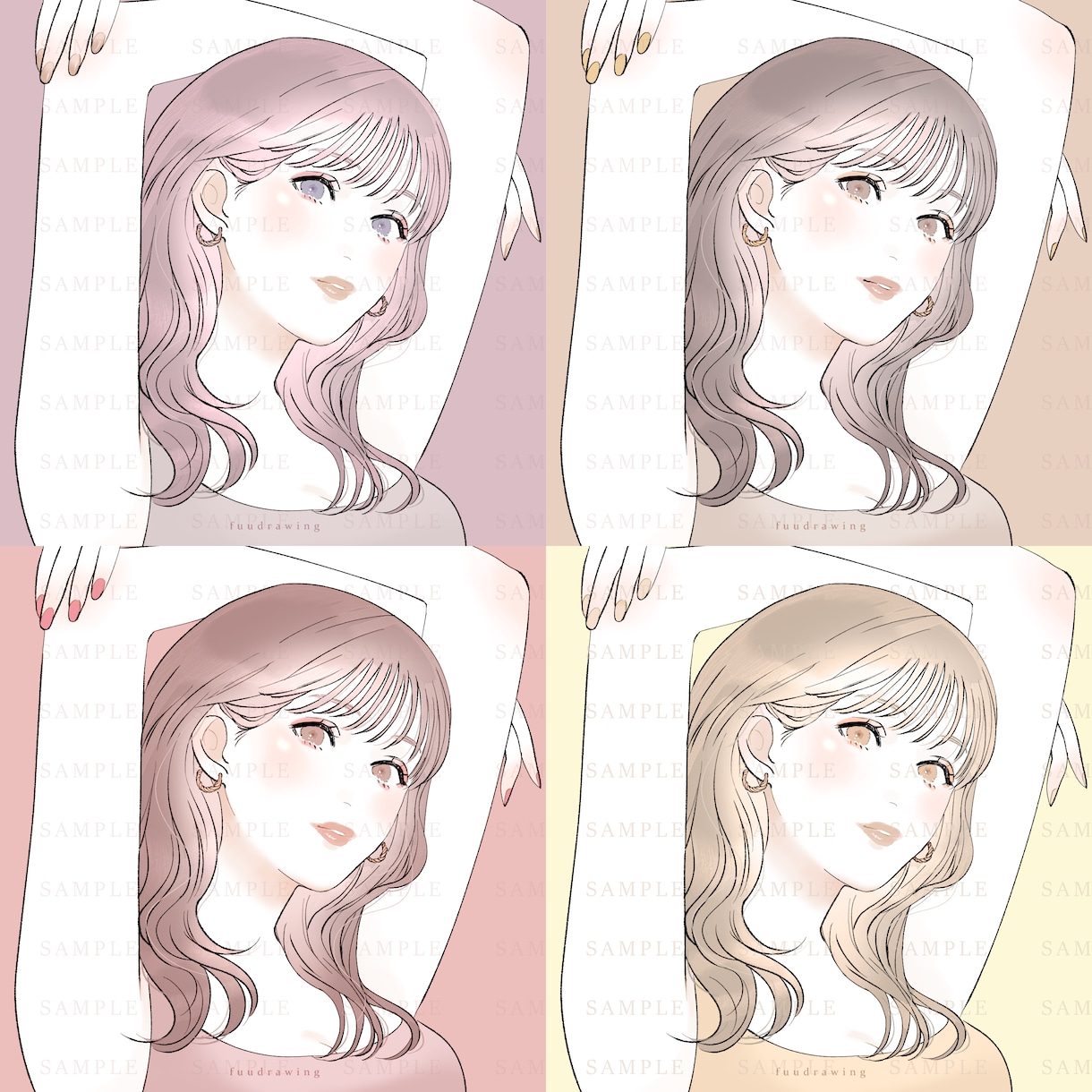 おしゃれでキレイ目な手描きイラスト制作します プロのイラストレーターがご希望に沿ってお描きします イメージ1